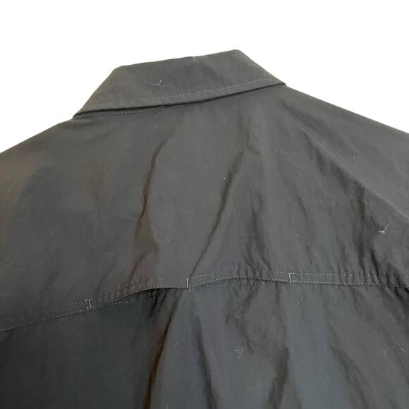 Mountain Hardwear Women's Stryder Long Sleeve Shirt Blue Snap Button Up Size L - Picture 9 of 14